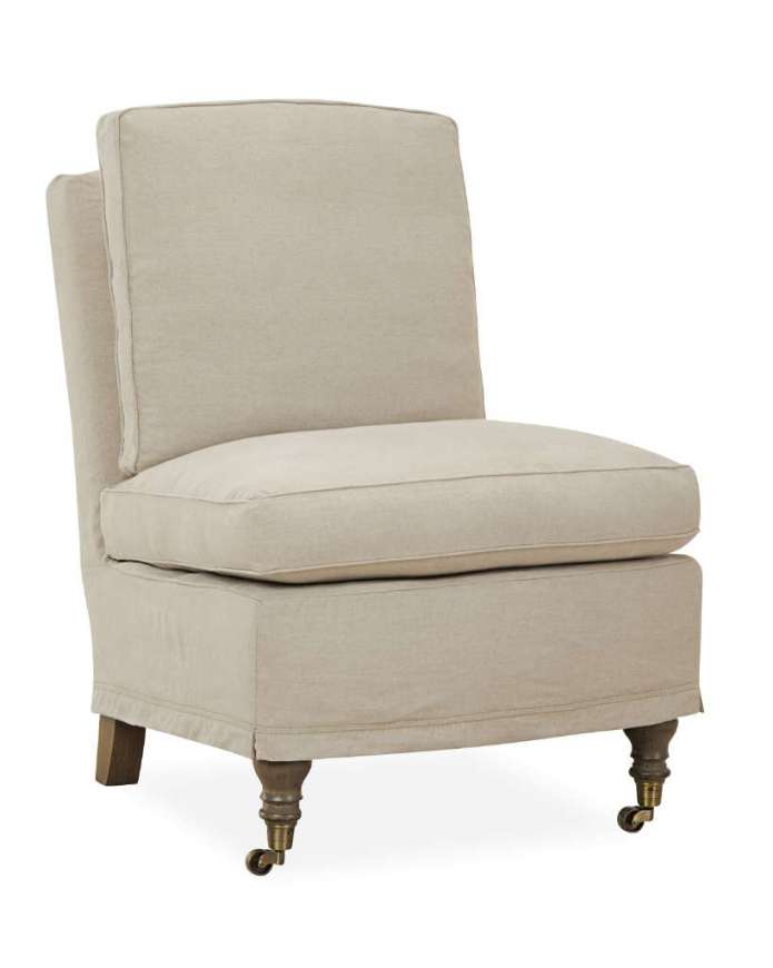 Picture of C1560-01 SLIPCOVERED ARMLESS CHAIR
