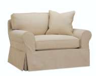 Picture of C2375-16 SLIPCOVERED CHAIR & 1/2