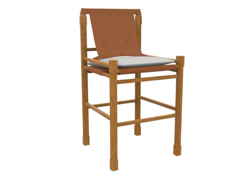 Picture of L1888-52 LEATHER BAR STOOL