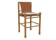 Picture of L1888-52 LEATHER BAR STOOL