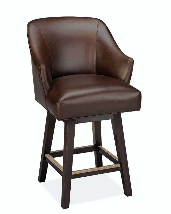 Picture of L5002-51SW LEATHER SWIVEL COUNTER STOOL