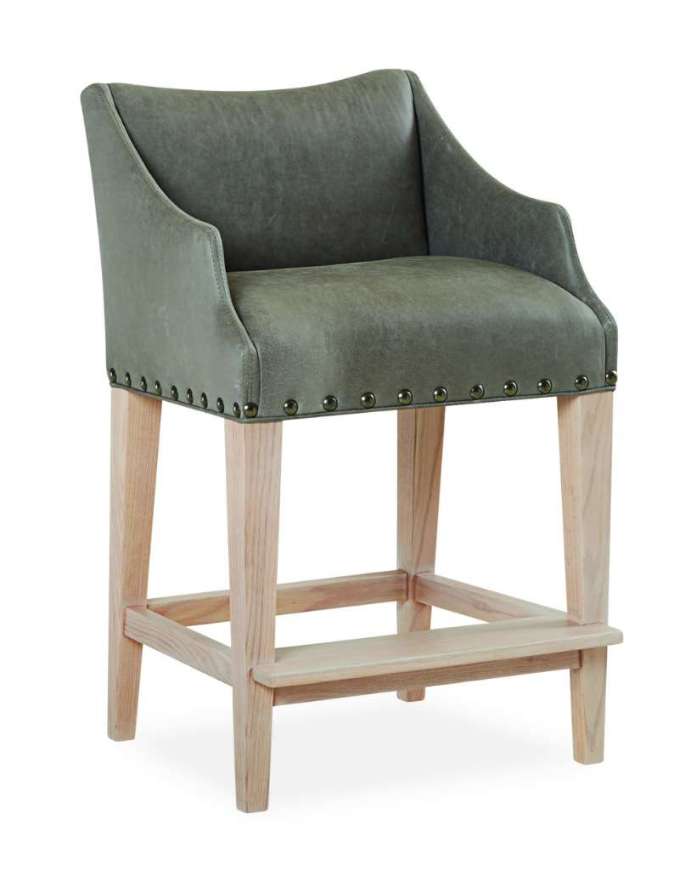 Picture of L5206-51 LEATHER COUNTER STOOL