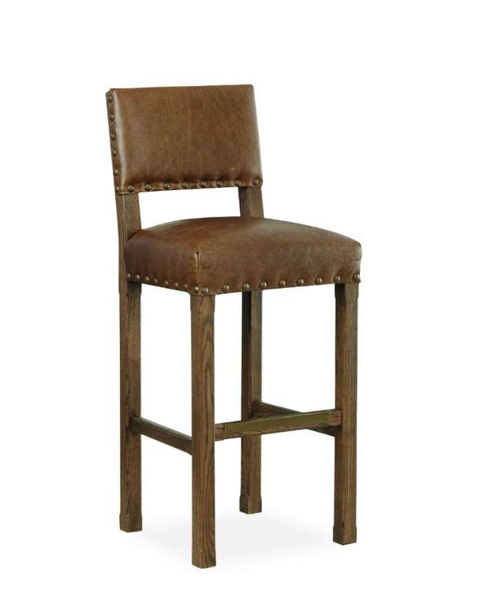 Picture of L5778-52 LEATHER BAR STOOL