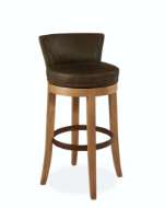 Picture of L5983-52SW LEATHER SWIVEL BAR STOOL
