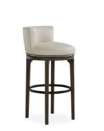 Picture of L5993-52SW LEATHER SWIVEL BAR STOOL