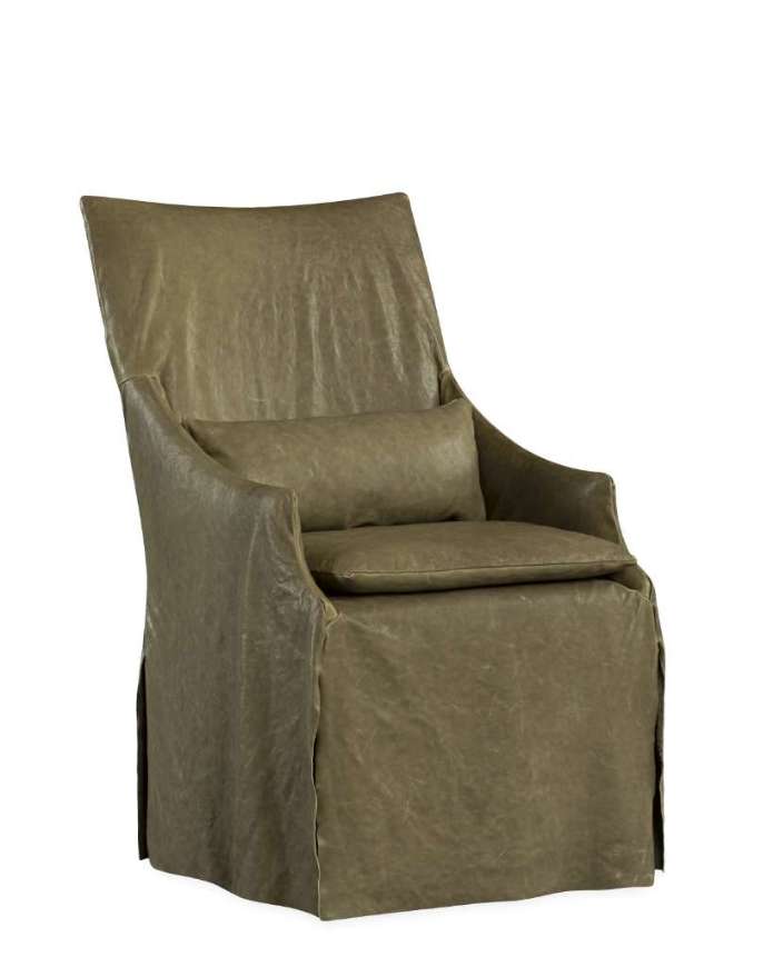 Picture of LS5203-41C LEATHER SLIPCOVERED CHAIR