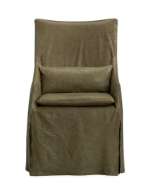 Picture of LS5203-41C LEATHER SLIPCOVERED CHAIR