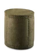 Picture of L9203-10 LEATHER DRUM OTTOMAN