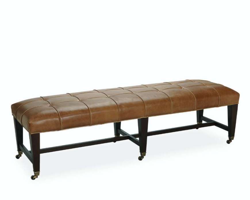 Picture of L9378-90 LEATHER COCKTAIL OTTOMAN
