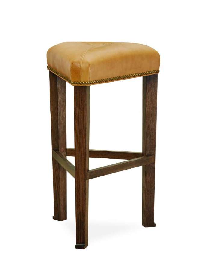 Picture of L9399-52 LEATHER BAR STOOL