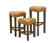 Picture of L9399-52 LEATHER BAR STOOL