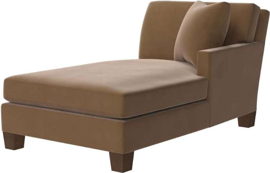 Picture of L3976-85RF LEATHER ONE ARM CHAISE