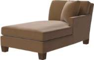 Picture of L3976-85RF LEATHER ONE ARM CHAISE