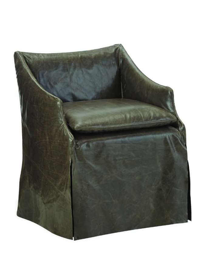 Picture of LS5203-01C LEATH SLIPCOVERED CHAIR