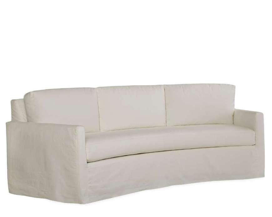 Picture of C5422-33 SLIPCOVERED CURVED SOFA