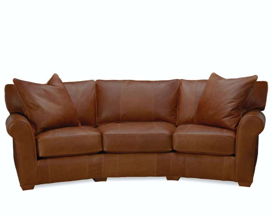 Picture of L7117-33 LEATHER WEDGE SOFA
