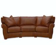 Picture of L7117-33 LEATHER WEDGE SOFA