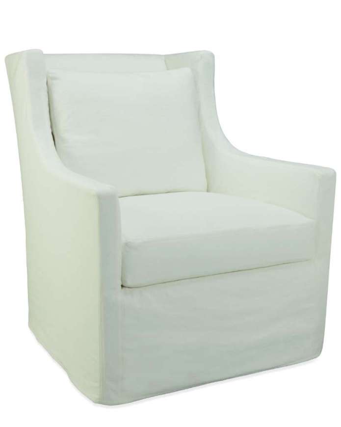 Picture of C1011-01SG SLIPCOVERED SWIVEL GLIDER CHAIR