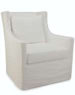 Picture of C1011-01SW SLIPCOVERED SWIVEL CHAIR