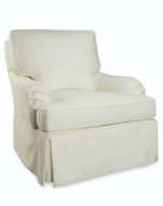 Picture of C1074-01SG SLIPCOVERED SWIVEL GLIDER CHAIR