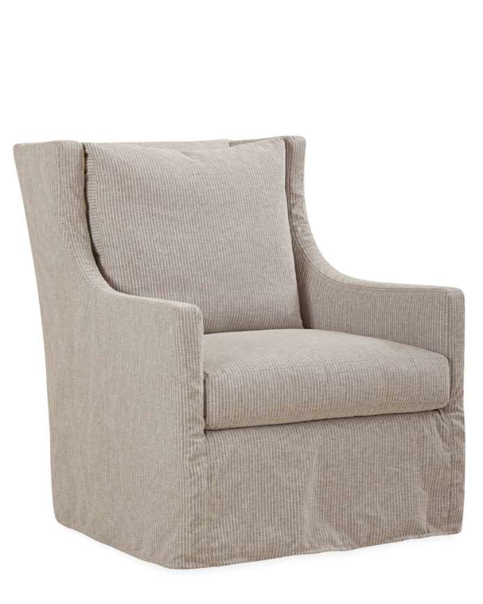 Picture of C1211-01SG SLIPCOVERED SWIVEL GLIDER CHAIR