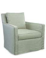 Picture of C1296-01SG SLIPCOVERED SWIVEL GLIDER CHAIR