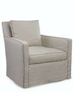 Picture of C1296-01SW SLIPCOVERED SWIVEL CHAIR