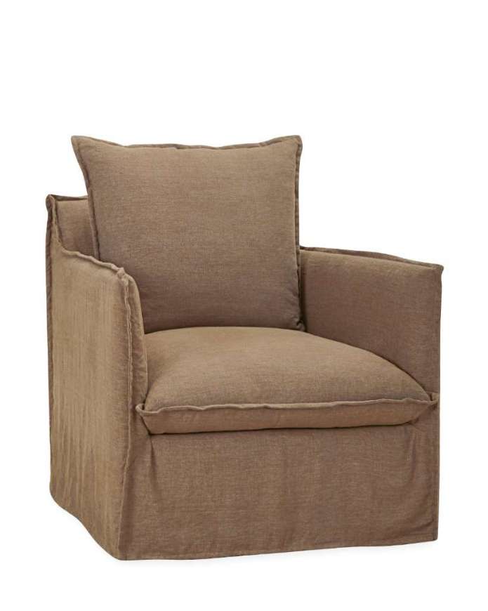 Picture of C1297-01SG SLIPCOVERED SWIVEL GLIDER CHAIR