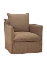 Picture of C1297-01SG SLIPCOVERED SWIVEL GLIDER CHAIR