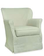 Picture of C1347-41SW SLIPCOVERED SWIVEL CHAIR