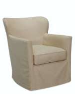 Picture of C1367-01SW SLIPCOVERED SWIVEL CHAIR