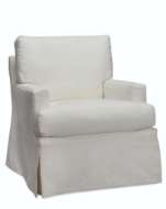 Picture of C1601-01SG SLIPCOVERED SWIVEL GLIDER CHAIR