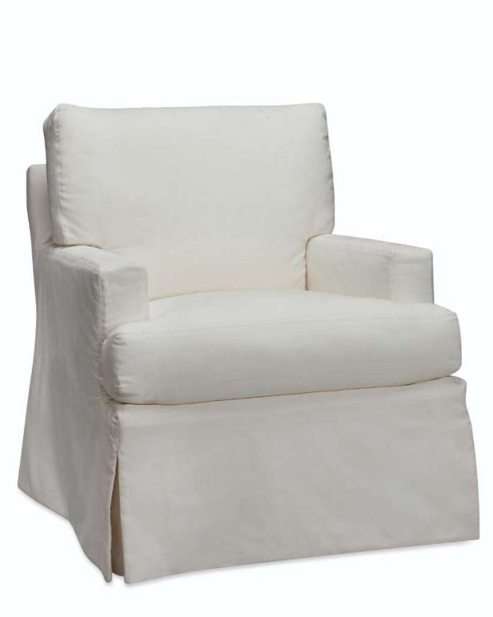 Picture of C1601-01SG SLIPCOVERED SWIVEL GLIDER CHAIR