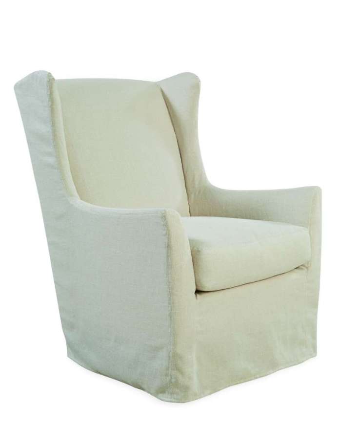 Picture of C1822-01SG SLIPCOVERED SWIVEL GLIDER CHAIR