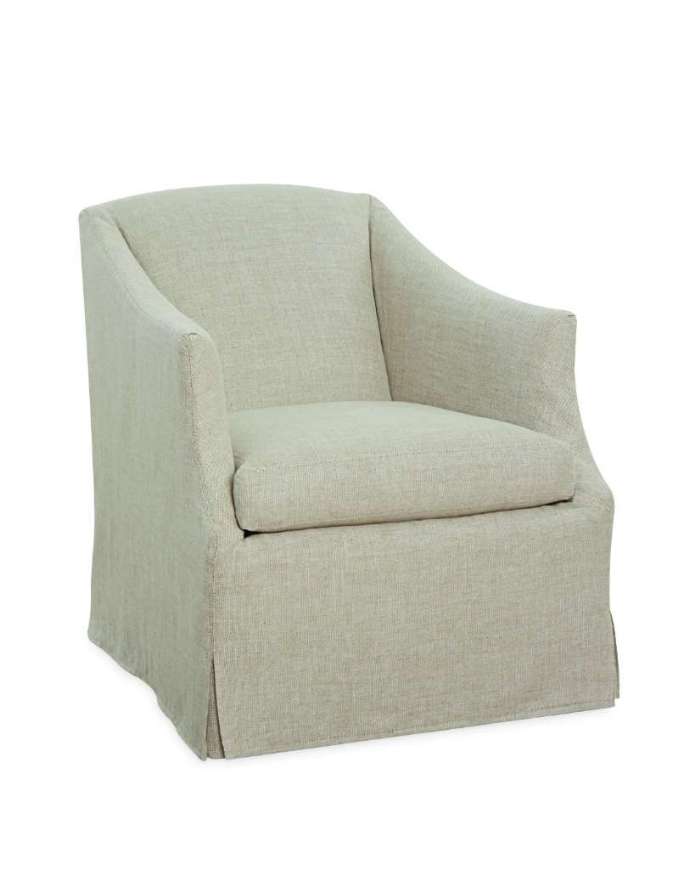 Picture of C1931-01SW SLIPCOVERED SWIVEL CHAIR