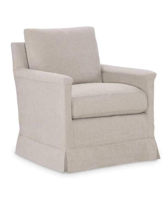 Picture of C1935-01SW SLIPCOVERED SWIVEL CHAIR