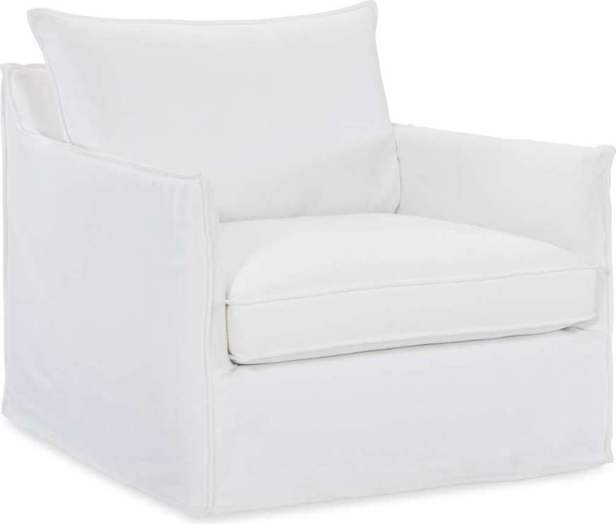 Picture of C1958-01SW SLIPCOVERED SWIVEL CHAIR