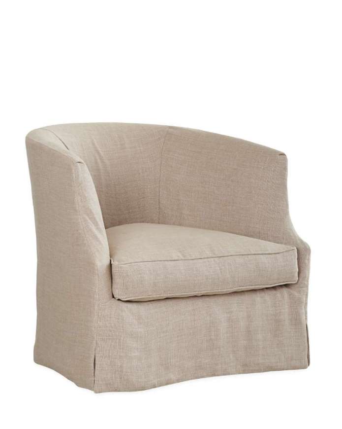Picture of C3009-01SW SLIPCOVERED SWIVEL CHAIR