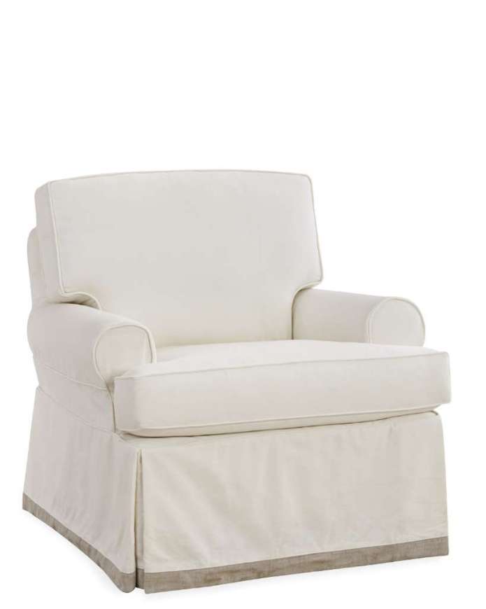 Picture of C3188-01SG SLIPCOVERED SWIVEL GLIDER CHAIR