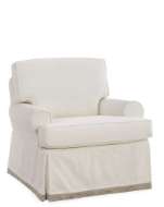 Picture of C3188-01SG SLIPCOVERED SWIVEL GLIDER CHAIR