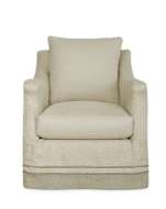 Picture of C3711-01SW SLIPCOVERED SWIVEL CHAIR