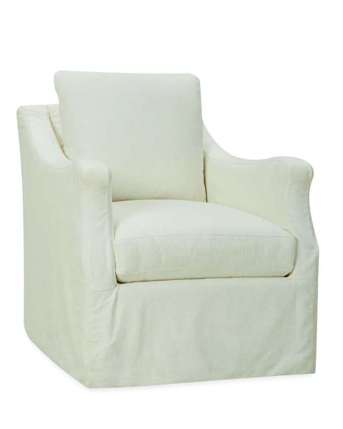 Picture of C3711-41SW SLIPCOVERED SWIVEL CHAIR