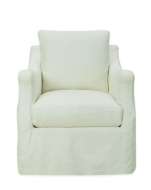 Picture of C3711-41SW SLIPCOVERED SWIVEL CHAIR