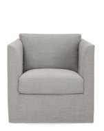 Picture of C3941-01SW SLIPCOVERED SWIVEL CHAIR