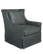 Picture of L1011-01SG LEATHER SWIVEL GLIDER CHAIR