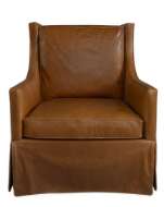 Picture of L1211-01SG LEATHER SWIVEL GLIDER CHAIR