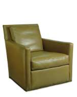 Picture of L1296-01SG LEATHER SWIVEL GLIDER CHAIR