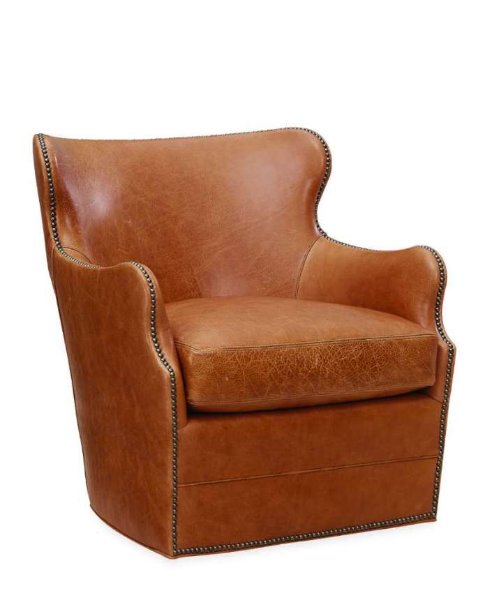 Picture of L1993-01SW LEATHER SWIVEL CHAIR
