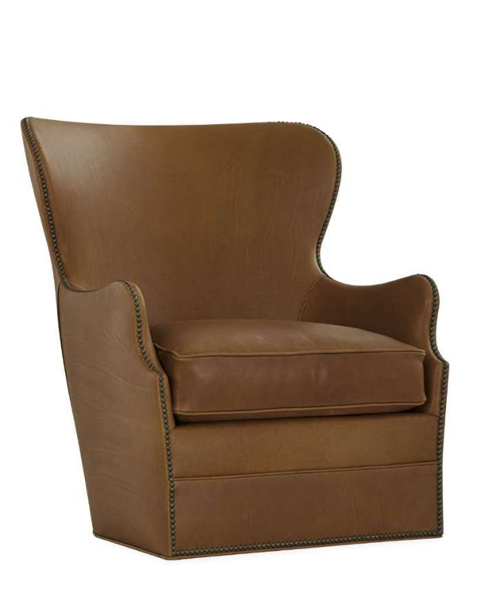 Picture of L1993-41SW LEATHER SWIVEL CHAIR