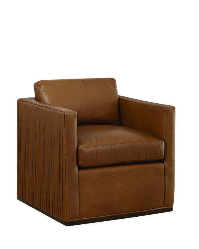 Picture of L3683-01SW LEATHER SWIVEL CHAIR